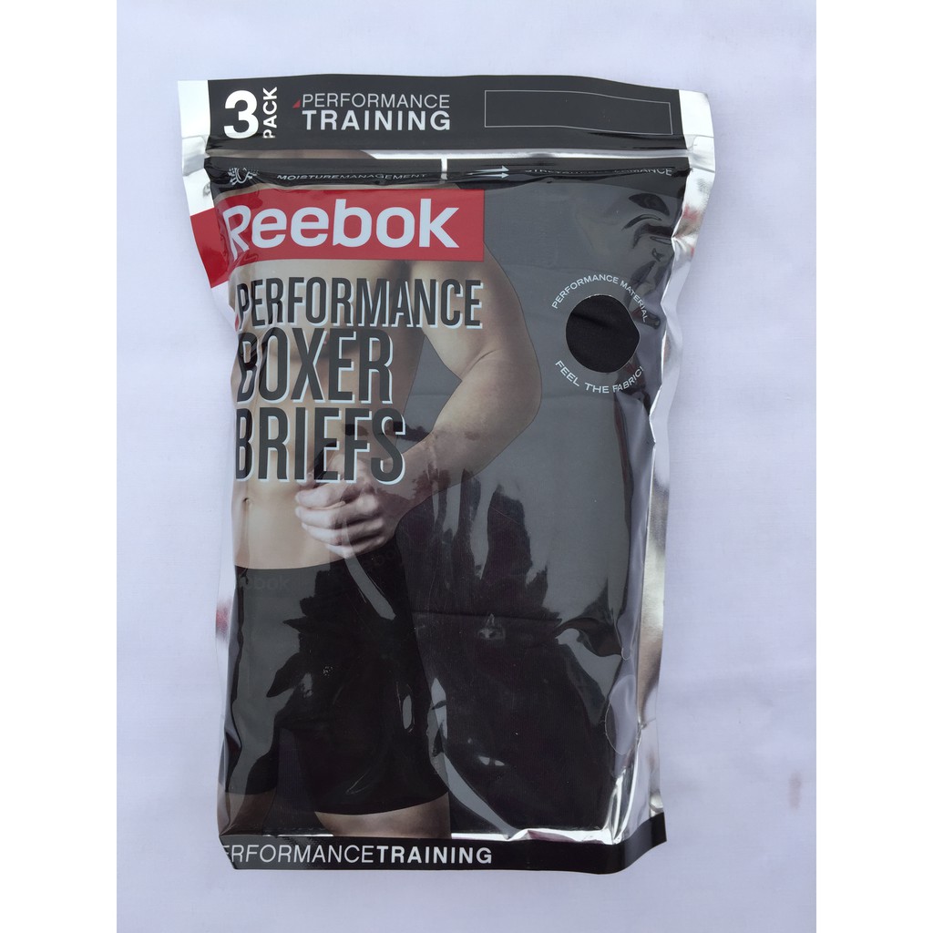 [SSS] 情人節禮物-Reebok 3件裝 運動內褲 四角褲 訓練 合身內褲 排汗