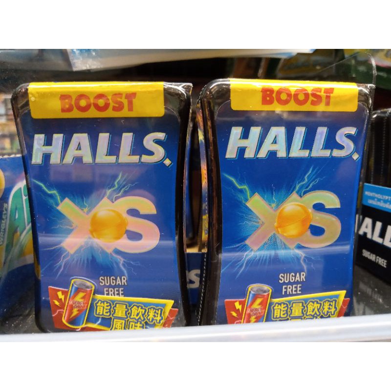 halls xs無糖迷你薄荷糖 能量飲料風味 13.8g/盒