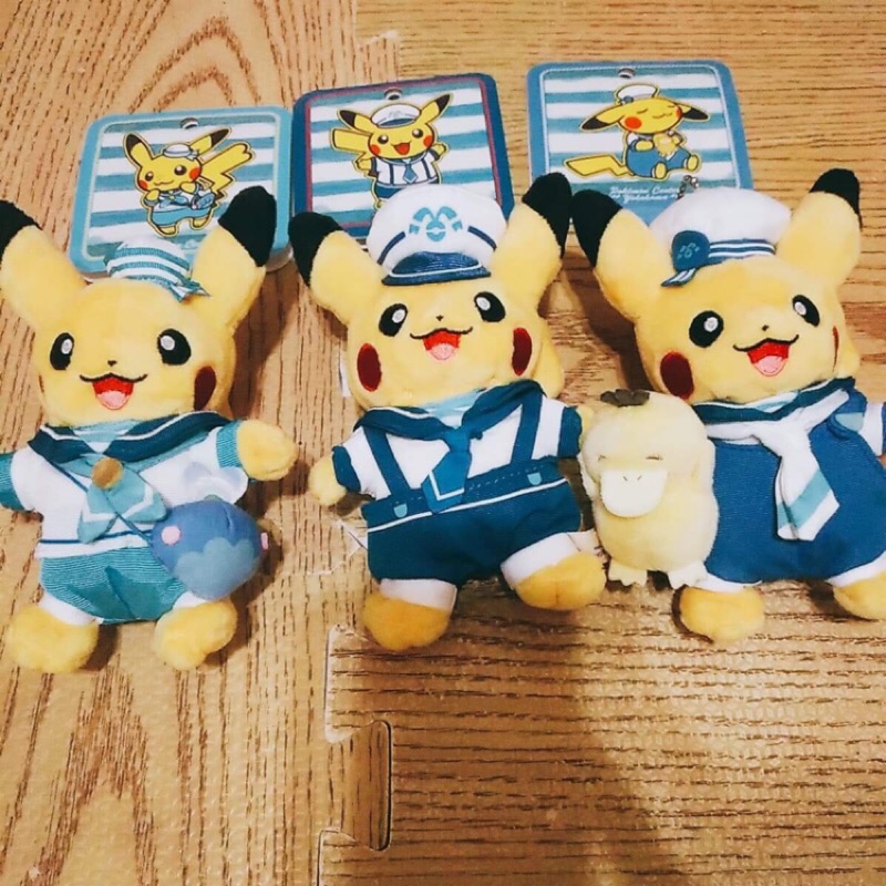 神奇寶貝皮卡丘寶可夢橫濱限定抱著可達鴨的皮卡丘現貨在台全新日本帶回 蝦皮購物
