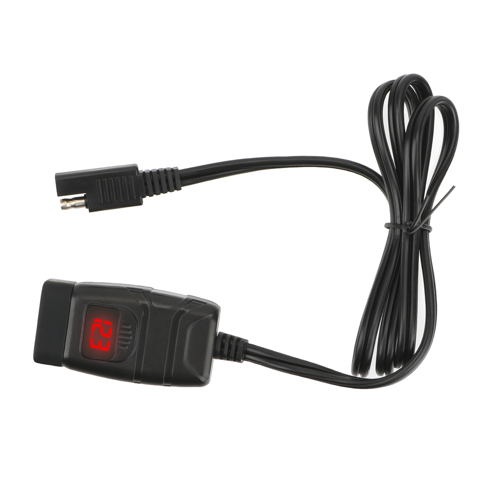摩托車雙usb充電器方形快充電壓表開關充電器二合一防水usb充電座機車小u 摩托車手機充電 蝦皮購物