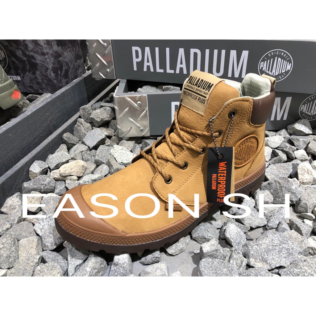 🔥補貨到🔥 EASON SH（免運費）PALLADIUM 高質感磨砂牛皮防水靴 鞋底輕量化設計 76464-257