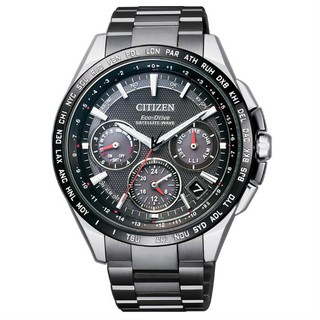 CITIZEN 星辰 CC9015-62E 旗艦鈦金屬GPS衛星對時光動能腕錶 /黑面 44mm