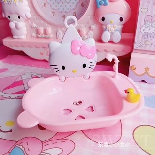 日式 卡通吸盤kitty香皂盒 可愛瀝水歐式 肥皂盒