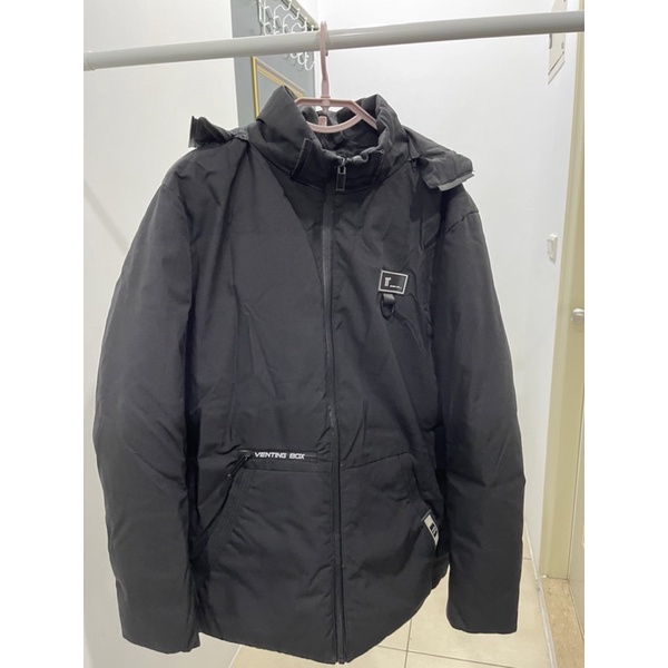 黑色衝鋒外套 機能外套 防風防潑水保暖騎車外套 冬衣