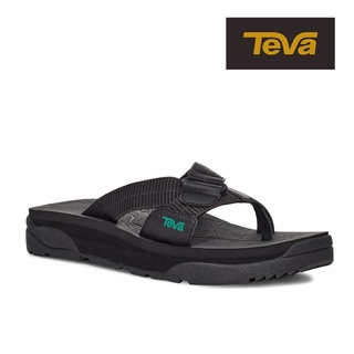 【TEVA】女 Revive 95 Slide 寬版織帶中厚底夾腳拖鞋雨鞋水鞋-黑色 (原廠現貨)