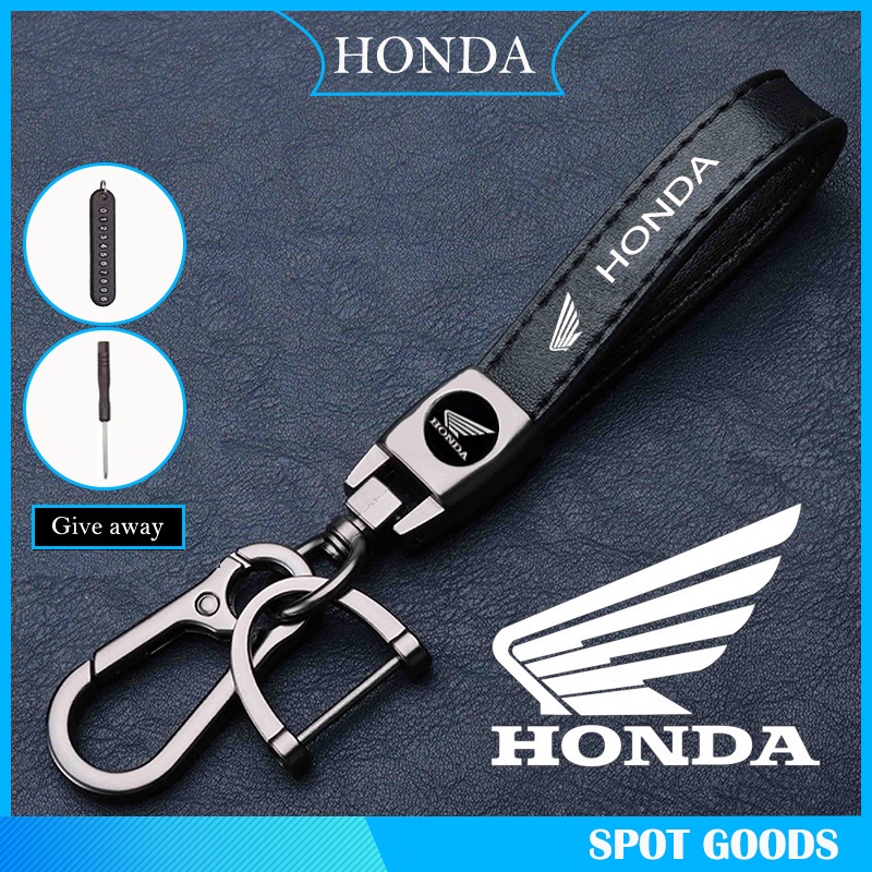 HONDA 本田 scoopy click vario 125 adv pcx 150 160 摩托車鑰匙扣皮革鑰匙繩