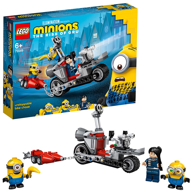 ~熱銷~新款LEGO樂高積木小黃人系列75551摩托車追擊75549玩具卑鄙的我大眼萌