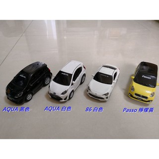 ★臺灣現貨出貨★豐田TOYOTA原廠Q版 AQUA(Prius C) 86 PASSO汽車模型 汽車裝飾