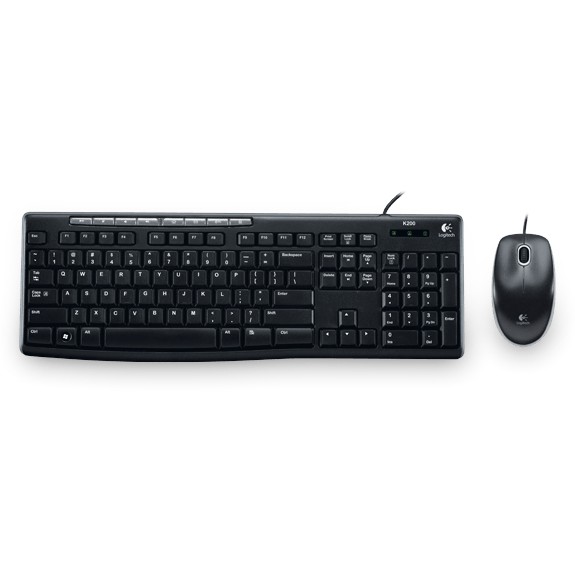 {龍林電腦}Logitech /羅技 MK200 USB有線鍵盤滑鼠組 中文