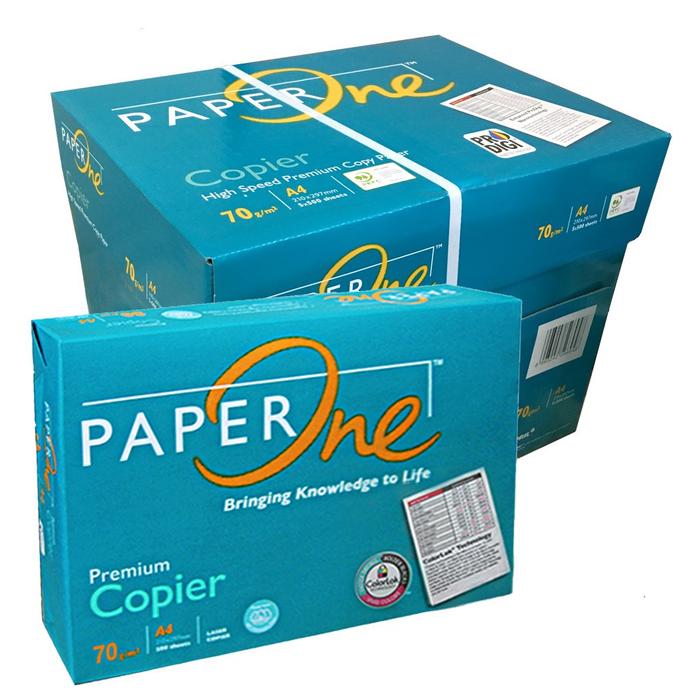 Paper One A4 多功能影印紙 70磅/2箱=10包=5000張紙