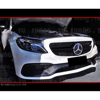 BENZ C-Class W205 C63 AMG 式樣 水箱罩 (黑) C200 C250 C300 C400