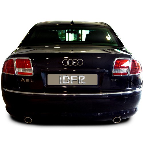 圓夢工廠 Audi 奧迪 A8 D3 2004~2008 改裝 鍍鉻銀 車燈框飾貼 後燈框 尾燈框