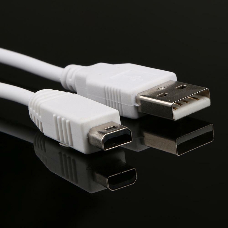 用於任天堂wii U Wiiu 遊戲手柄控制器的usb 數據電源充電器充電電纜 蝦皮購物