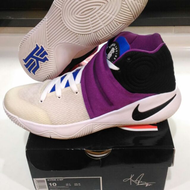 【US10號】NIKE KYRIE 2 EP黃金尺寸US10號。公園阿伯Kyrie Irving 2 限量白紫黑 XDR