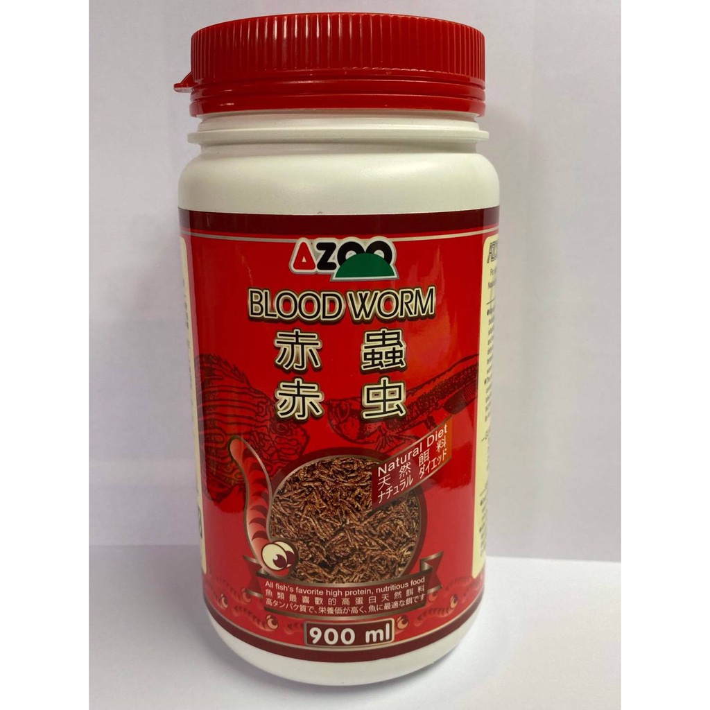 《魚趣館》AZ80002 愛族 AZOO 赤蟲 900ml (55g) 乾燥赤蟲 飼料