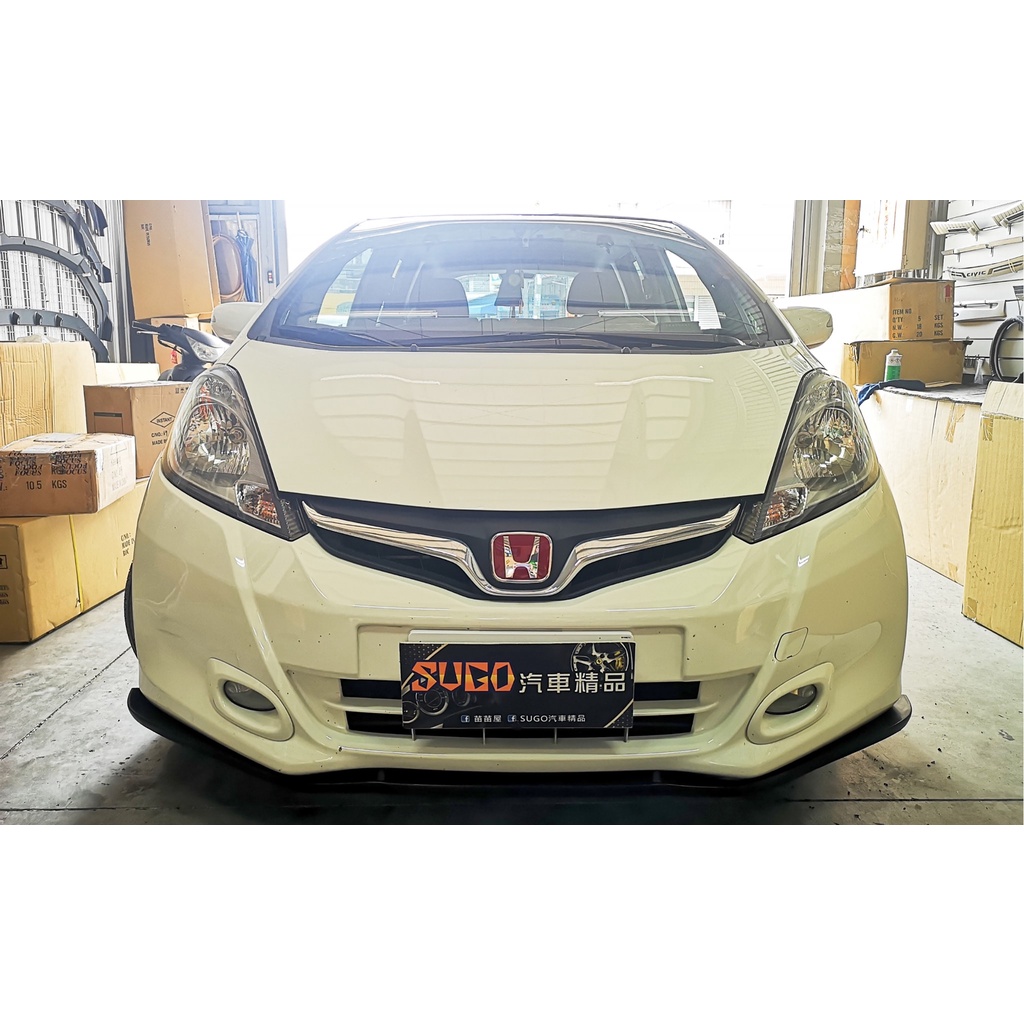 SUGO汽車精品 本田 HONDA FIT 2.5代 小改款原廠保桿 前下定風翼