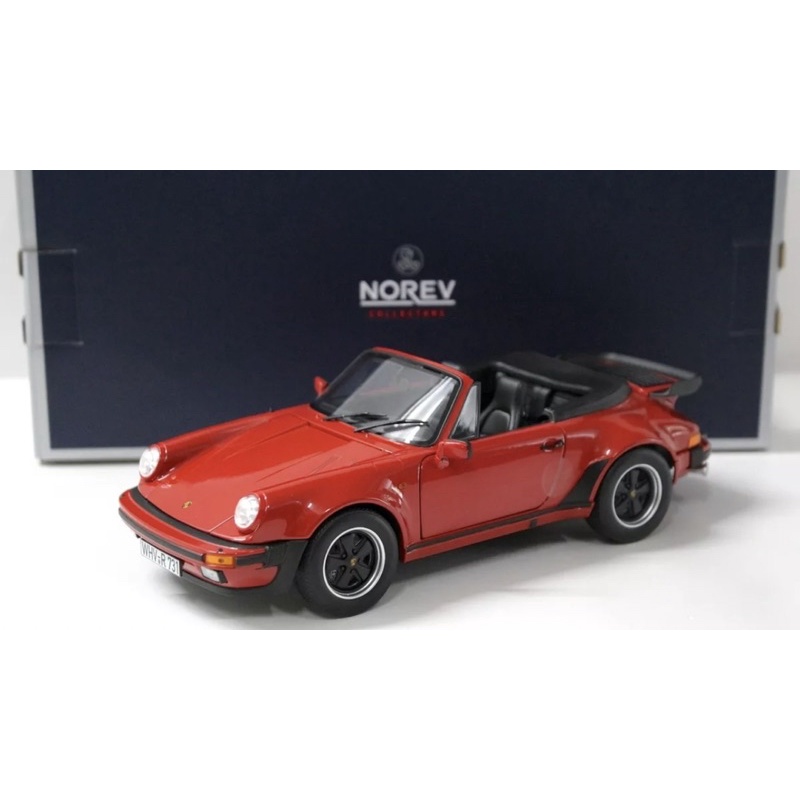 【棉棉商店】Norev 1:18 1/18Porsche 911 Turbo Cabriolet  Red 敞篷紅色