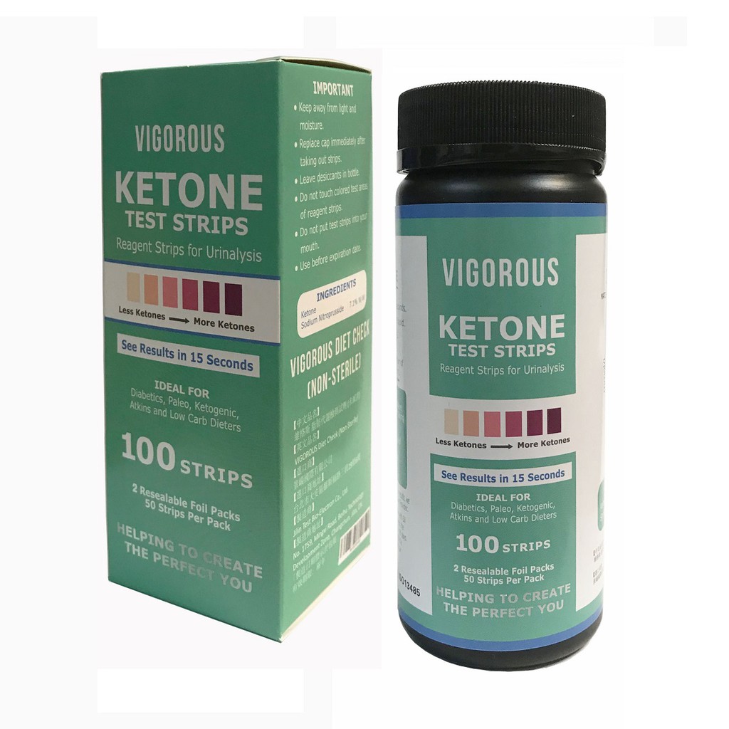 VIGOROUS 維格斯 脂肪代謝檢測試劑 (未滅菌) 100入 Ketone Keto 【SWANSON 美國斯旺森】