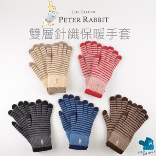 PETER RABBIT 雙層針織保暖手套 加厚款 女用手套 正版授權 彼得兔 比得兔 NO.GL 062 麥襪企業社