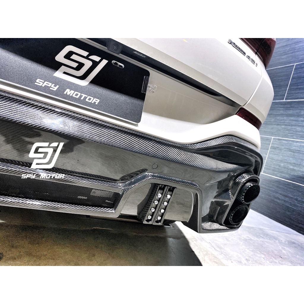 【SPY MOTOR】BMW G06 X6 碳纖維後下巴 尾飾管