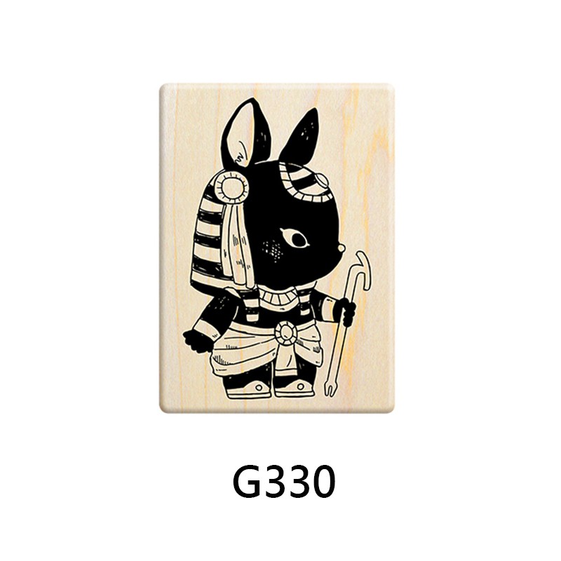 Micia 楓木印章-P383古埃及遊記-阿努比斯 (G330)
