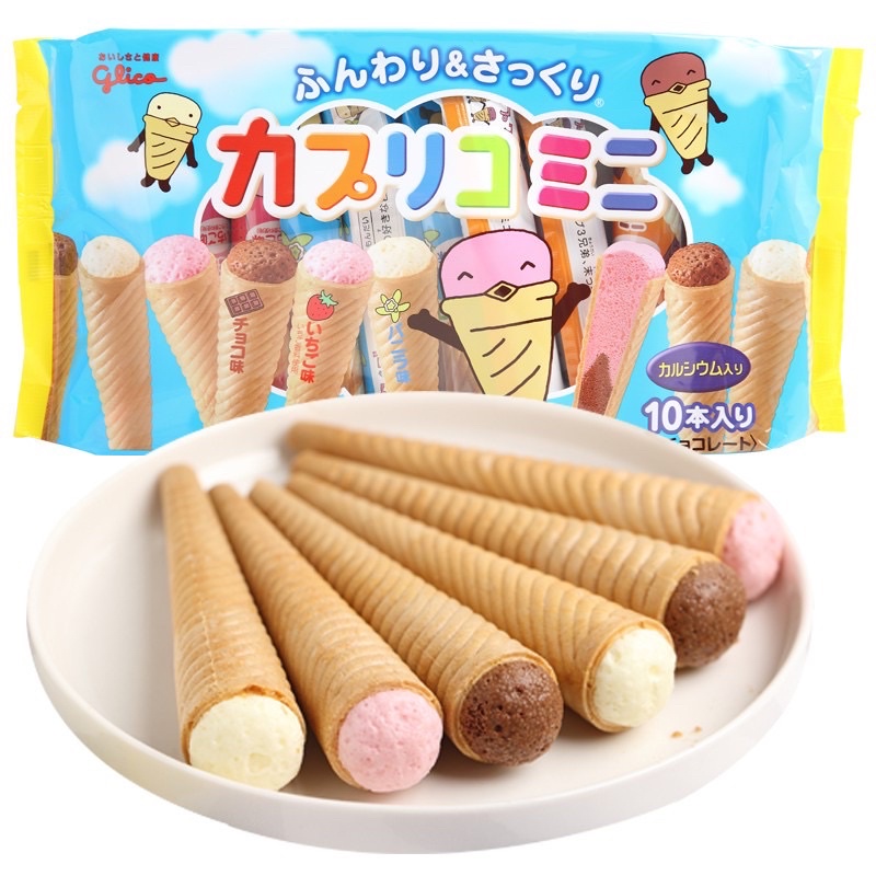 【我超便宜‼️】日本🇯🇵固力果Gligo 格力高 綜合迷你甜筒 冰淇淋 餅乾 固力果甜筒 甜筒餅乾