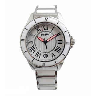 【Folli Follie】 銀白紛飛半不銹鋼半陶瓷腕錶 WF6T019BDW/XX 現代鐘錶
