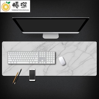 【優選✧現貨】木紋大理石超大防水鎖邊遊戲卡通鎖邊滑鼠墊辦公電腦鍵盤防滑桌墊【嚴選】