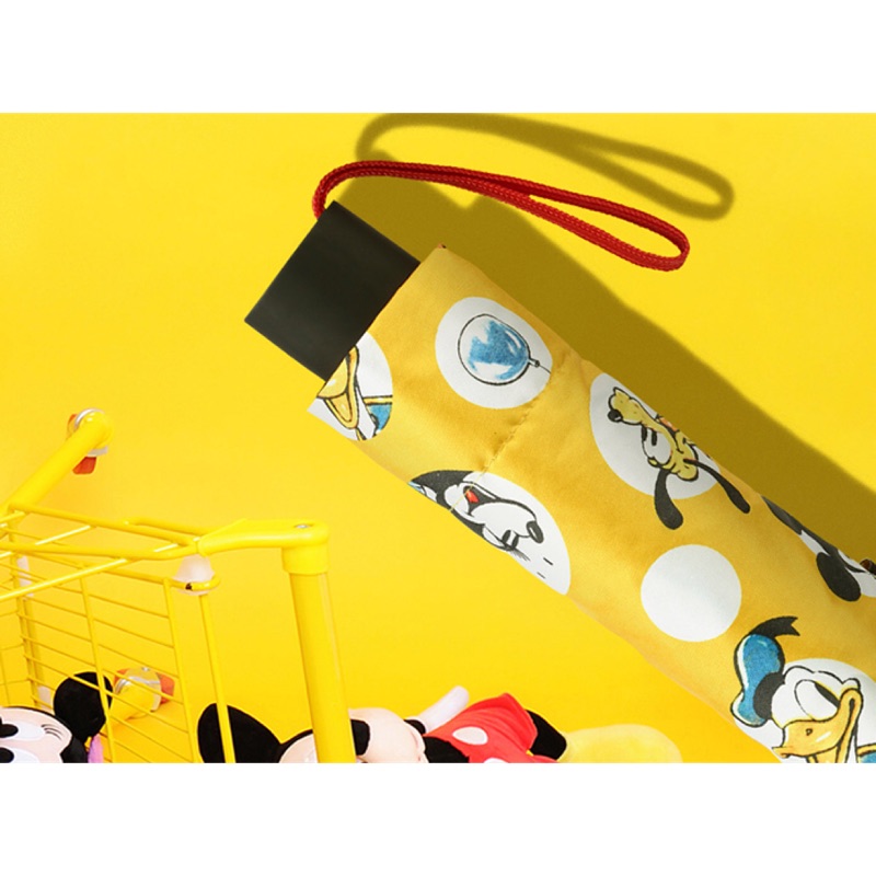 CHIUCHIU’s愛美傘 🇹🇼迪士尼Disney授權三折傘🌂 派對黃 黑膠不透光抗UV
