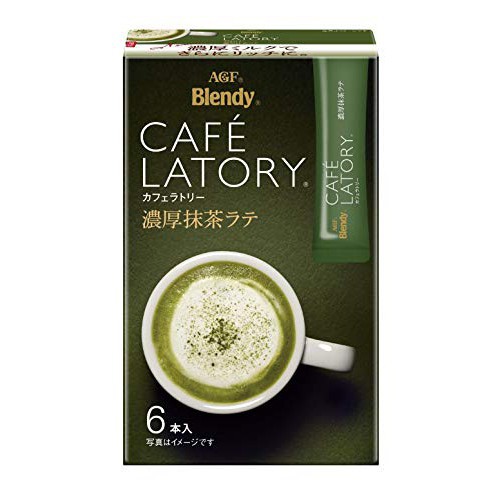 《現貨》小紅豆日貨 AGF Blendy Cafe Latory 濃厚抹茶拿鐵 奶泡 抹茶 濃抹茶 6包入 日本