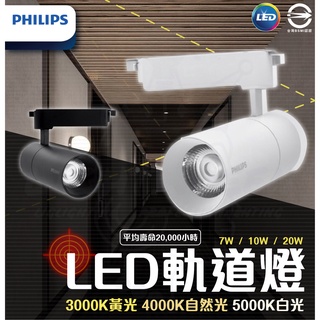 [ PHILIPS 飛利浦 ] LED軌道燈 ST033 黑殼/白殼 7W 10W 20W 商業空間照明 居家照明
