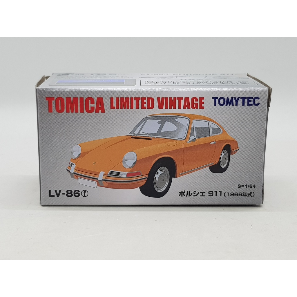 【小車停車場】 Tomica TLV  LV-86f LV86f 保時捷 911 Porsche 911S 黃