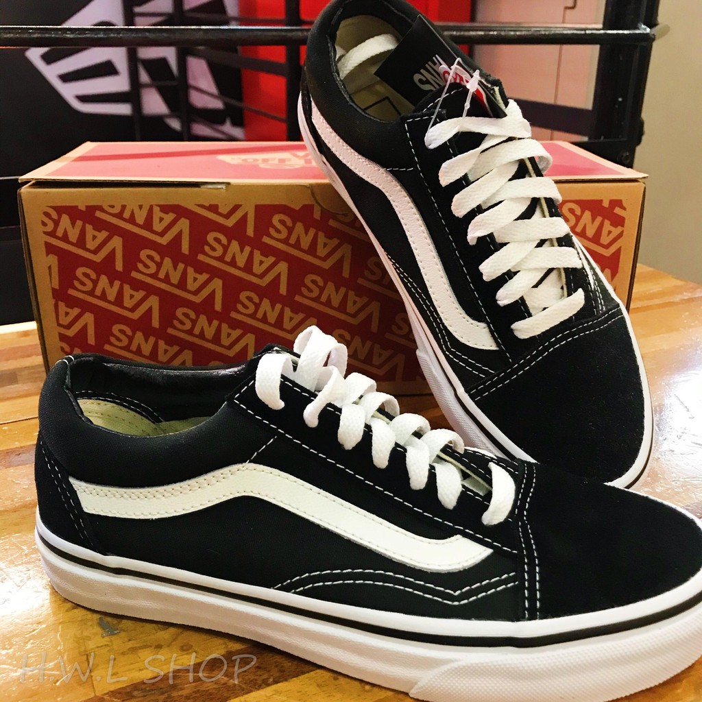 全新正品VANS 基本款黑白Vans Old skool 