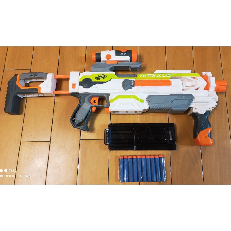 原廠正版 Nerf 孩之寶 稀有橘色板機 MODULUS 自由模組系列 ECS-10 電動槍 軟彈 發射器 玩具槍