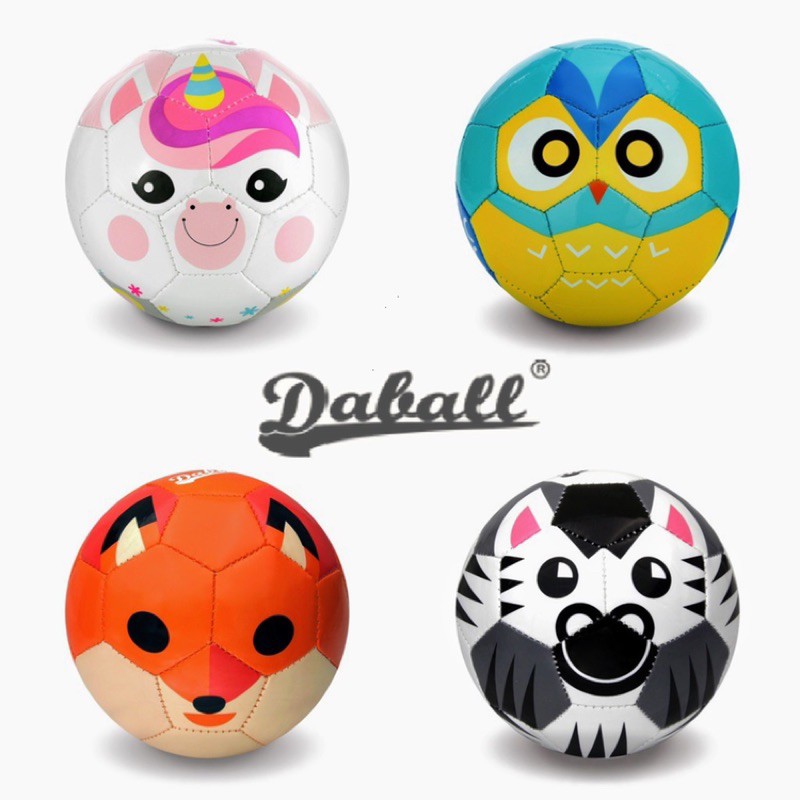 美國 Daball 達波動物彩繪兒童足球（狐狸、斑馬、貓頭鷹、獨角獸、柯基、北極熊）