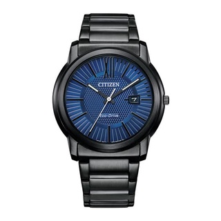 CITIZEN 星辰 光動能時尚黑鋼腕錶 AW1217-83L