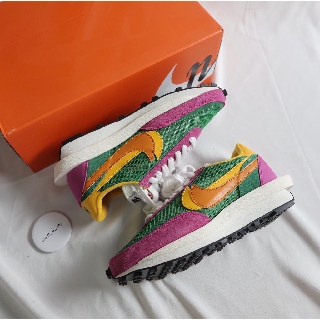 ☆小B之都☆ Sacai x Nike LDWaffle "Pine Green" BV0073-301 黃紫