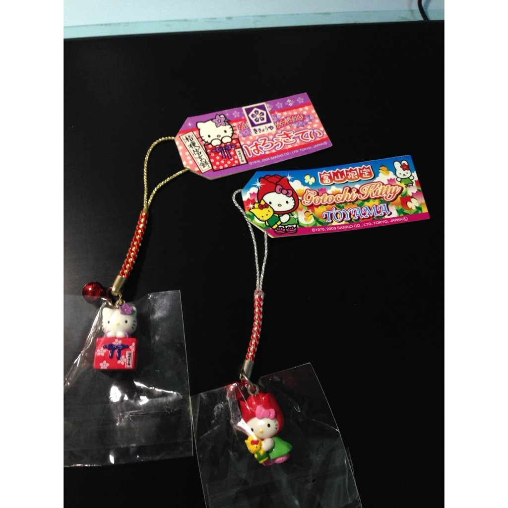 ✨［日本購回］Sanrio KITTY 三麗鷗 富山限定/桔梗信玄餅 手機吊飾
