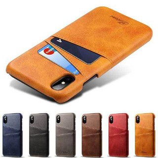 皮革皮套 蘋果 iphone 6 6s 7 8 xr plus xs max雙卡包保護殼se皮質手感5s防摔 插卡手機殼