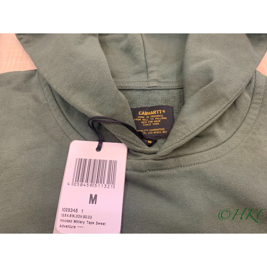 carhartt hooded military tape sweat