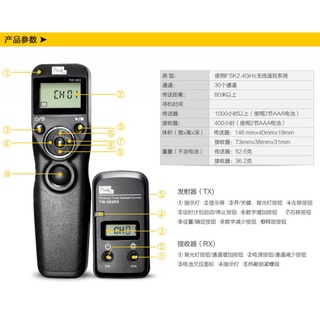 PIXEL TW-283/無線電液晶定時快門遙控器 公司貨