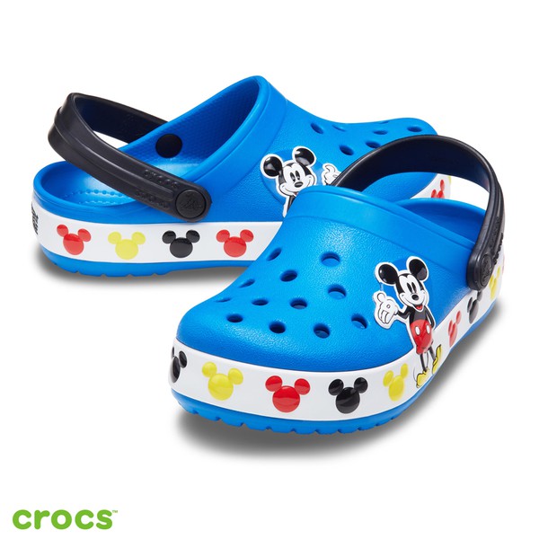 【Crocs】卡駱馳   / 童鞋 /  趣味學院迪士尼米奇小克駱格-206307-4JL-寶藍色