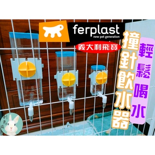 <現貨>義大利飛寶ferplast飲水器 兔子飲水器 撞針飲水器 天竺鼠 撞針水壺 頂針飲水器 鸚鵡飲水器 飛寶