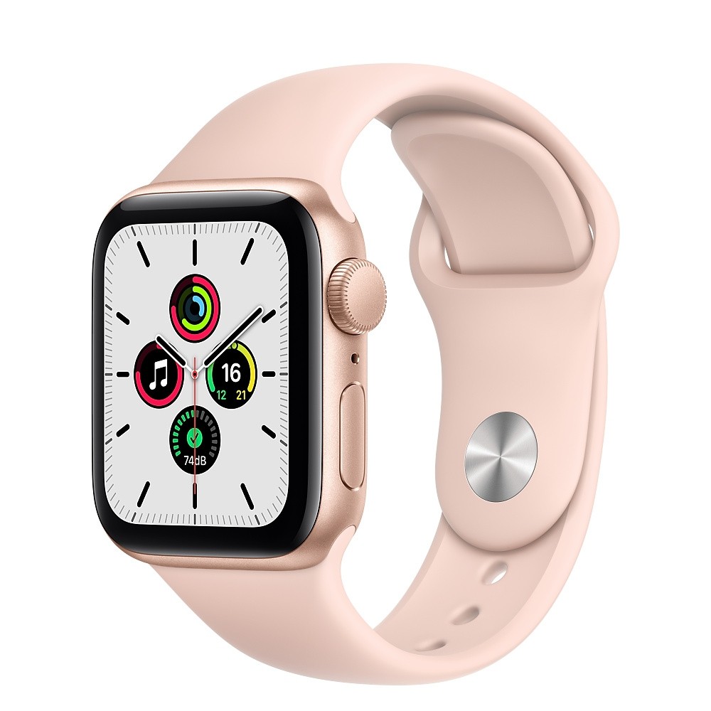 [崴勝3C]全新未拆 Apple Watch SE (GPS) 40mm 金色鋁金屬錶殼+粉色錶帶(MYDN2TA/A)