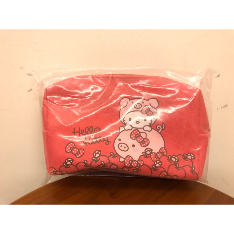 7-11 2019年豬年福袋Hello kitty化妝包-紅色款