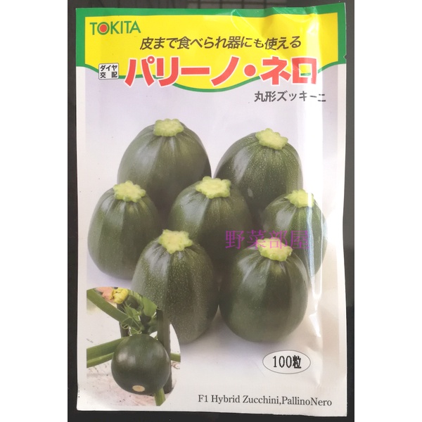 【萌田種子~】Z14 綠色圓型櫛瓜種子2粒 , 果實漂亮深綠色 , 每包20元 ~