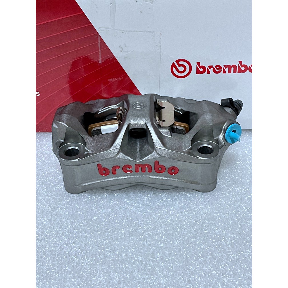 BREMBO Stylema 灰底紅 一體輻射卡鉗 (右卡) 孔距100mm 新款M50/M50/M50S