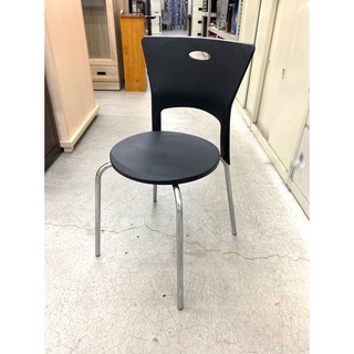 永達二手傢俱生活館/全新黑色餐椅/餐椅/休閒椅/咖啡椅/簡餐椅/小吃椅/早餐椅/等待椅/用餐椅/塑膠椅