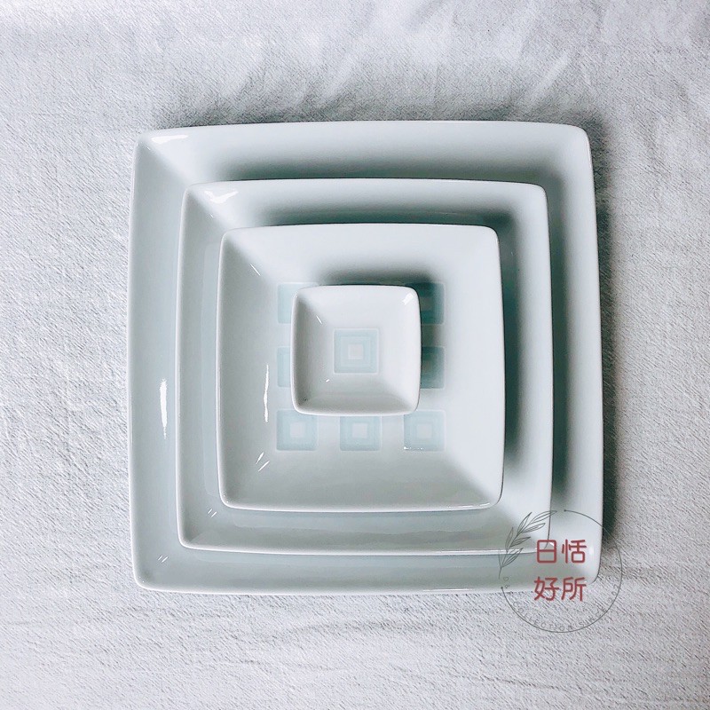 現貨 預購 日本 白山陶器波佐見燒升目紋方形碟子 方形盤子 蝦皮購物