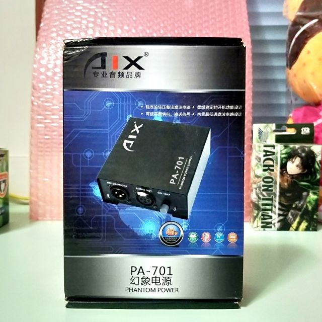 中國大陸 幻象電源 AIX PA-701 48V 電容麥克風話筒